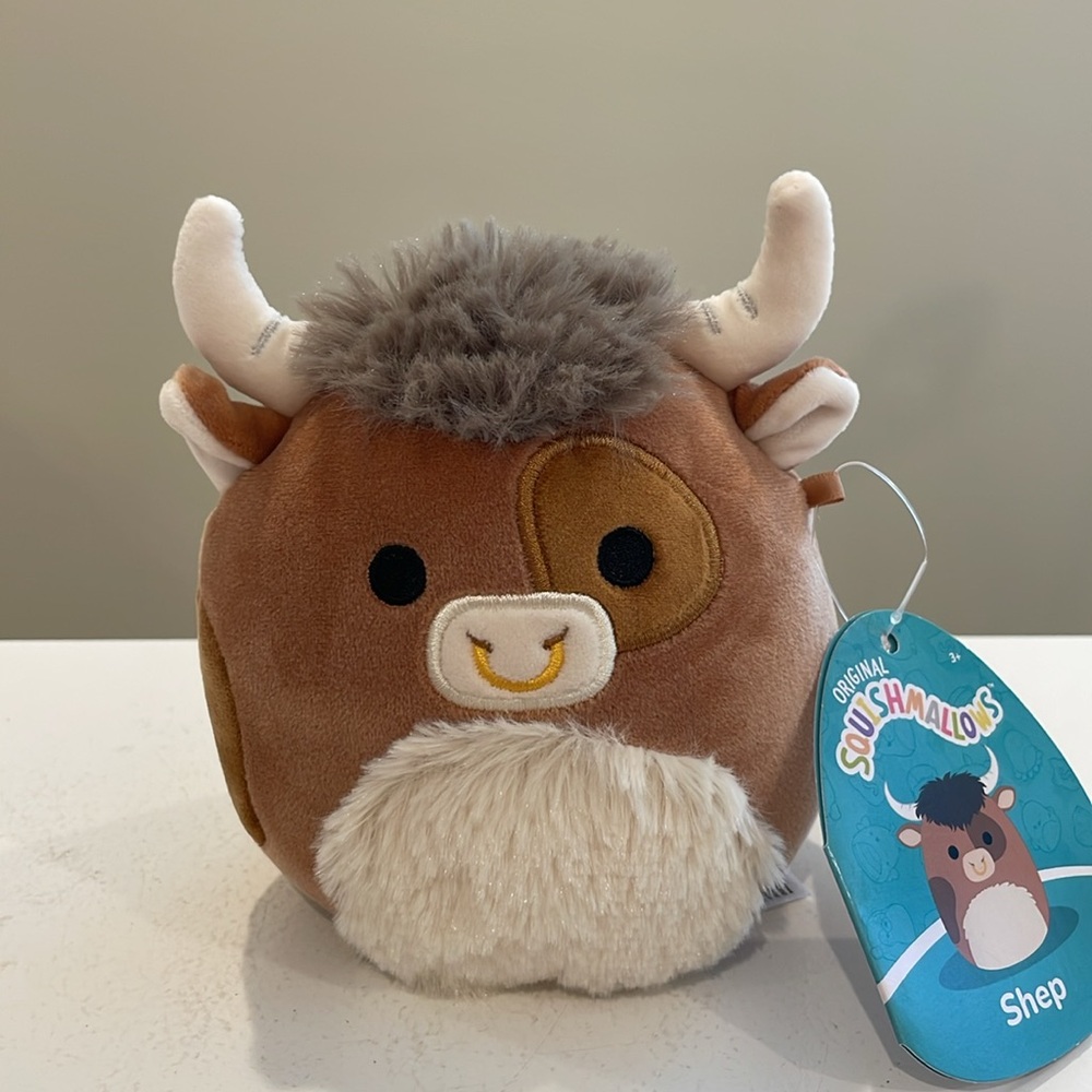 NWT 5” Shep the Bull / Highland Cow Squishmallow